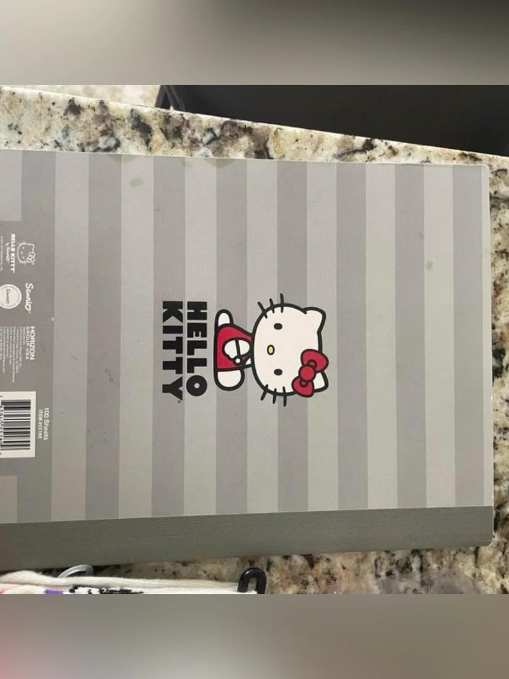 Hello Kitty Bundle *composition Book, Eraser, Sharpener Set & Socks*